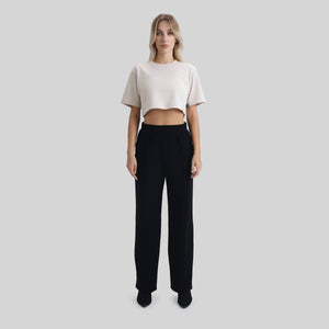 ALAIN CROP TOP MOONBEAM | Monastery Couture