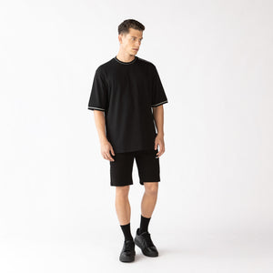 CALTELBURY T-SHIRT OVERSIZED MEN BLACK