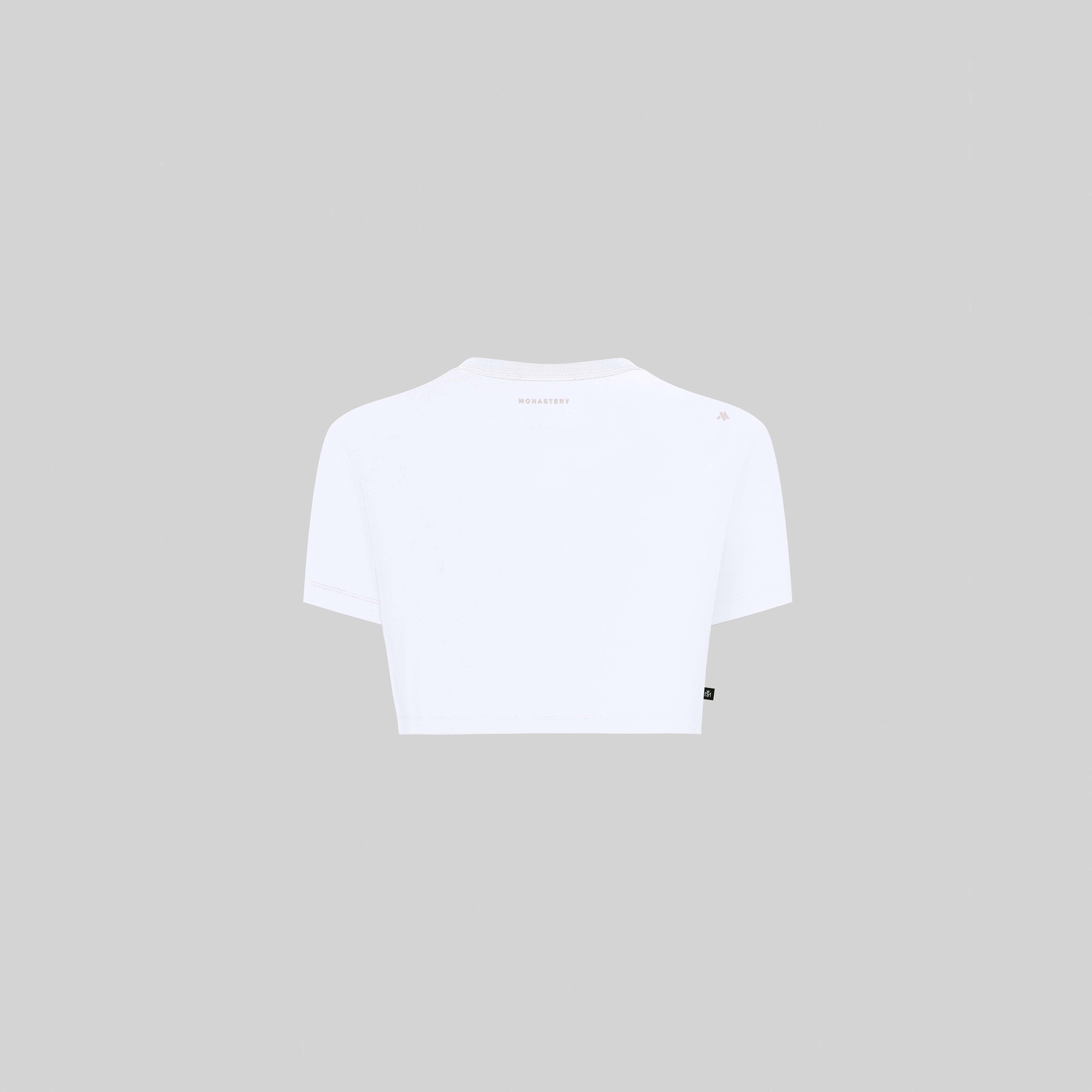 SKODA CROP TOP WHITE | Monastery Couture