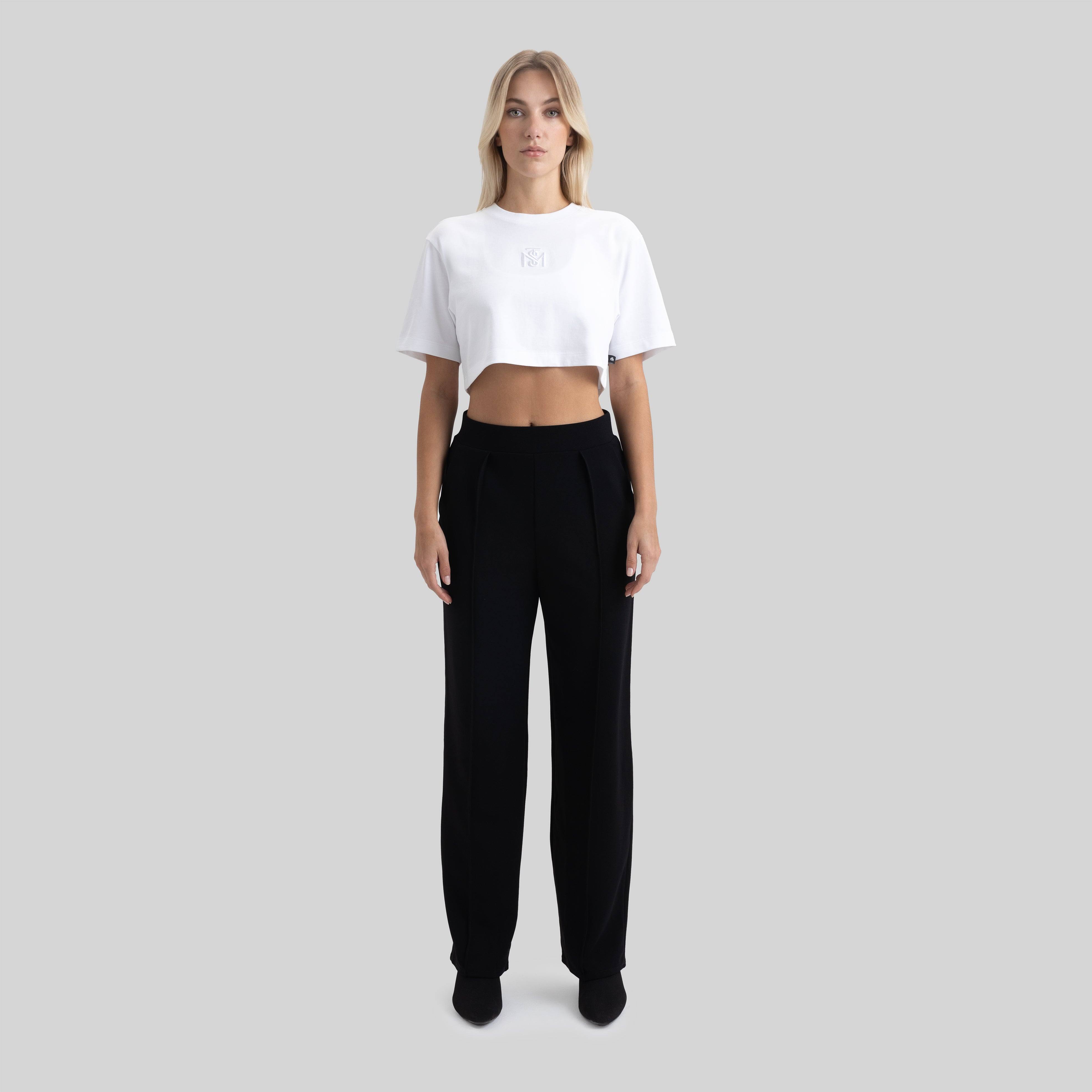 BENZ CROP TOP WHITE | Monastery Couture