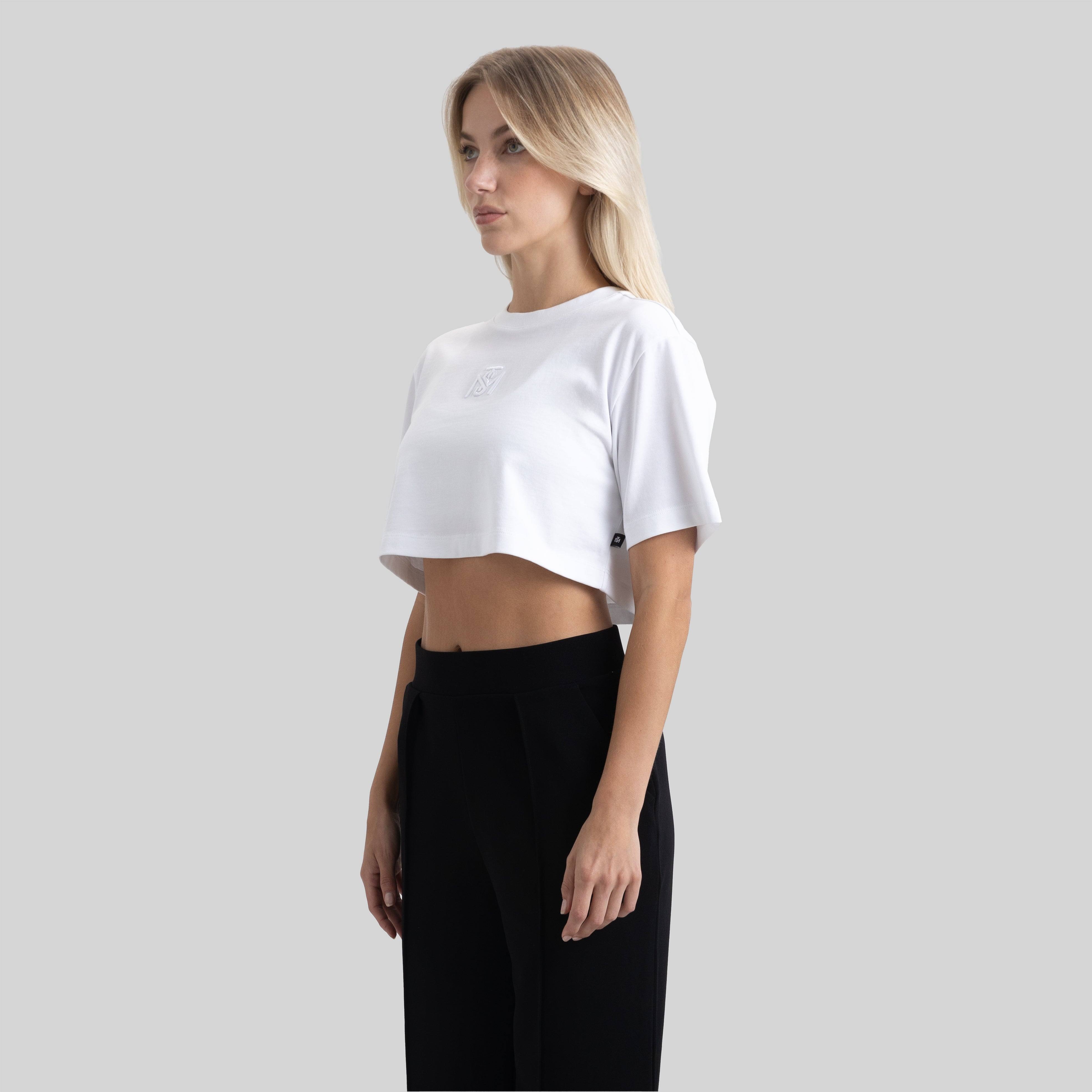 BENZ CROP TOP WHITE | Monastery Couture