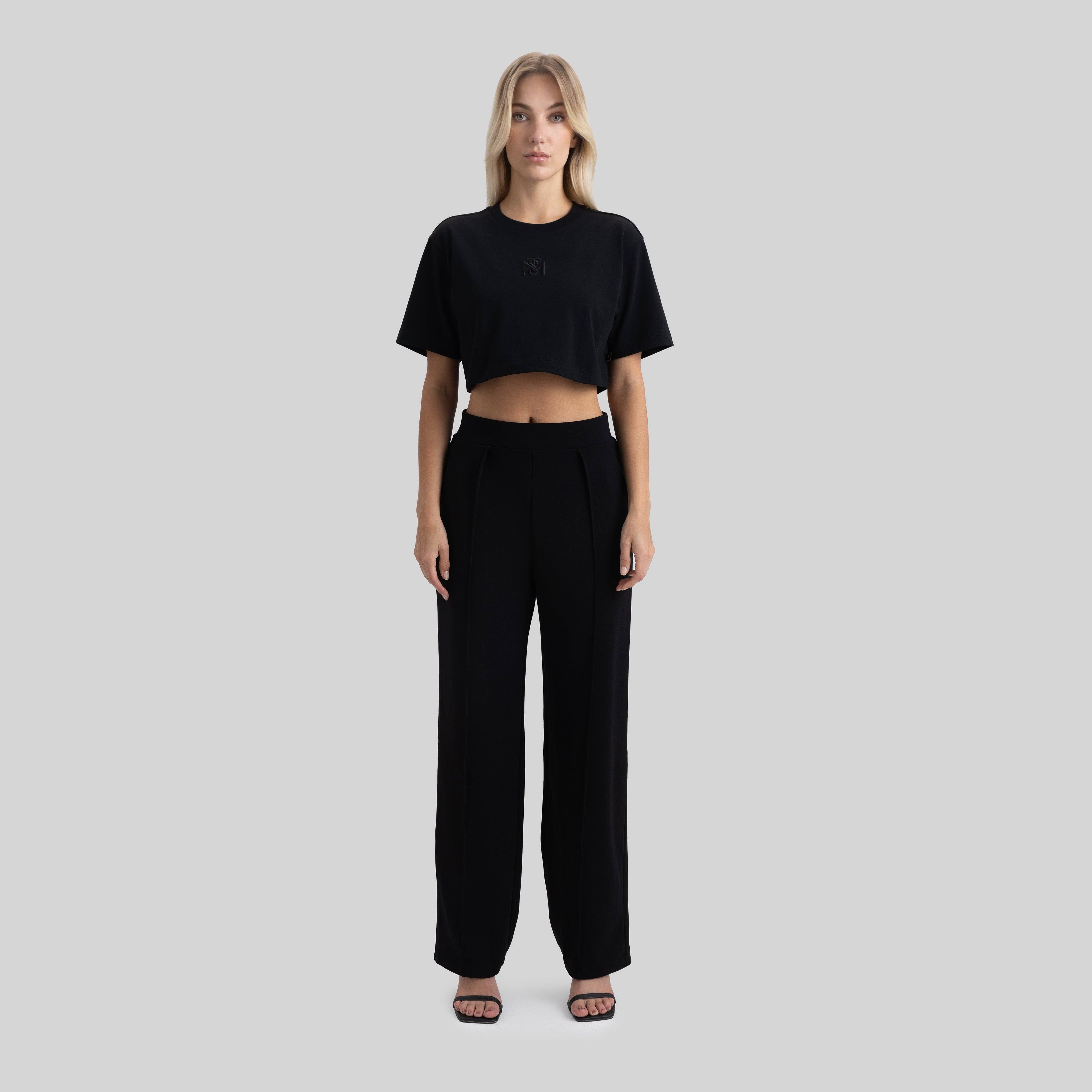 BENZ CROP TOP BLACK | Monastery Couture