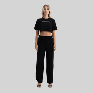 LYKAN CROP TOP BLACK | Monastery Couture