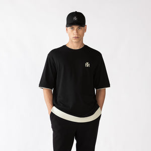 DAFFIELD T-SHIRT OVERSIZED MEN BLACK