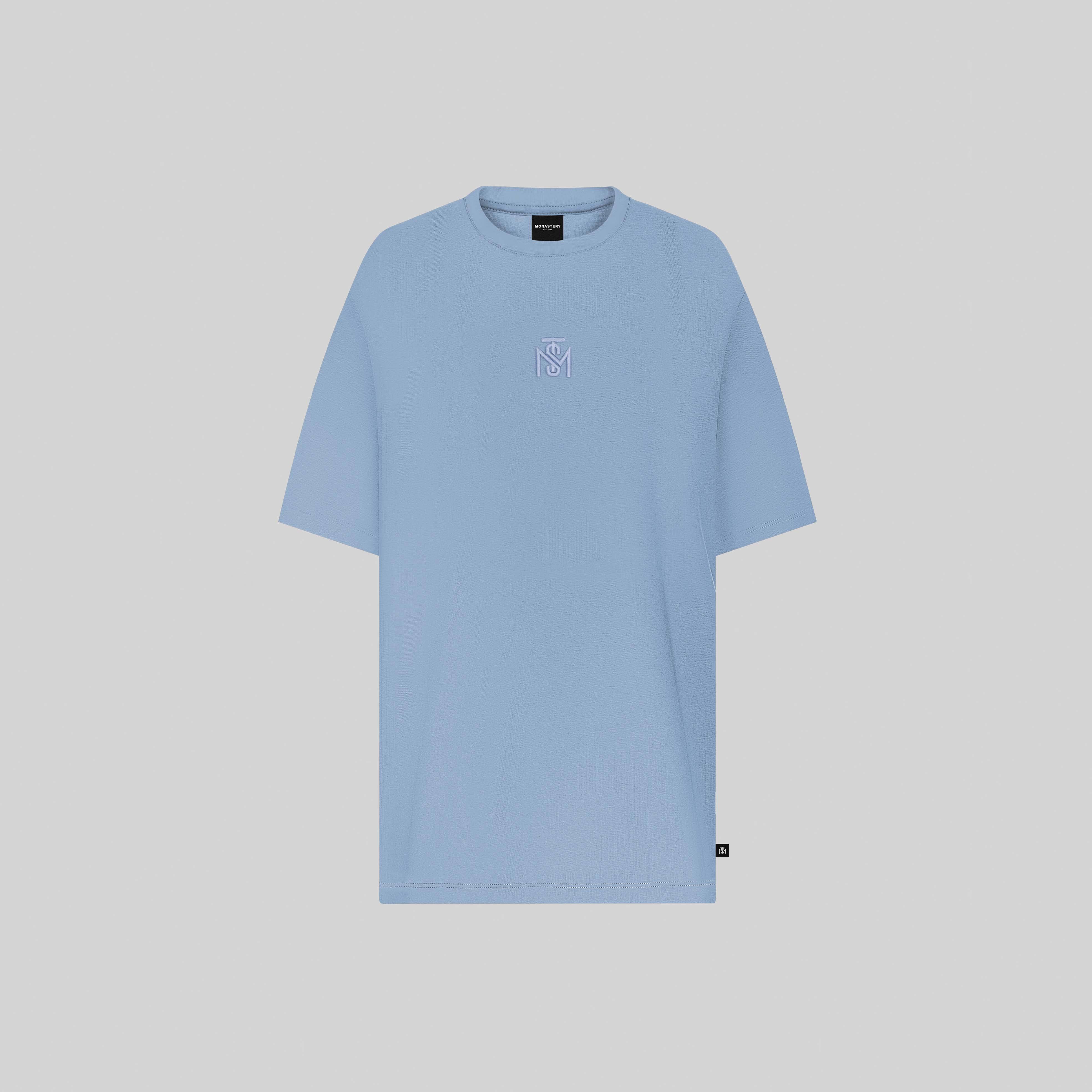 LISTER T-SHIRT OVERSIZE FADED DENIM | Monastery Couture