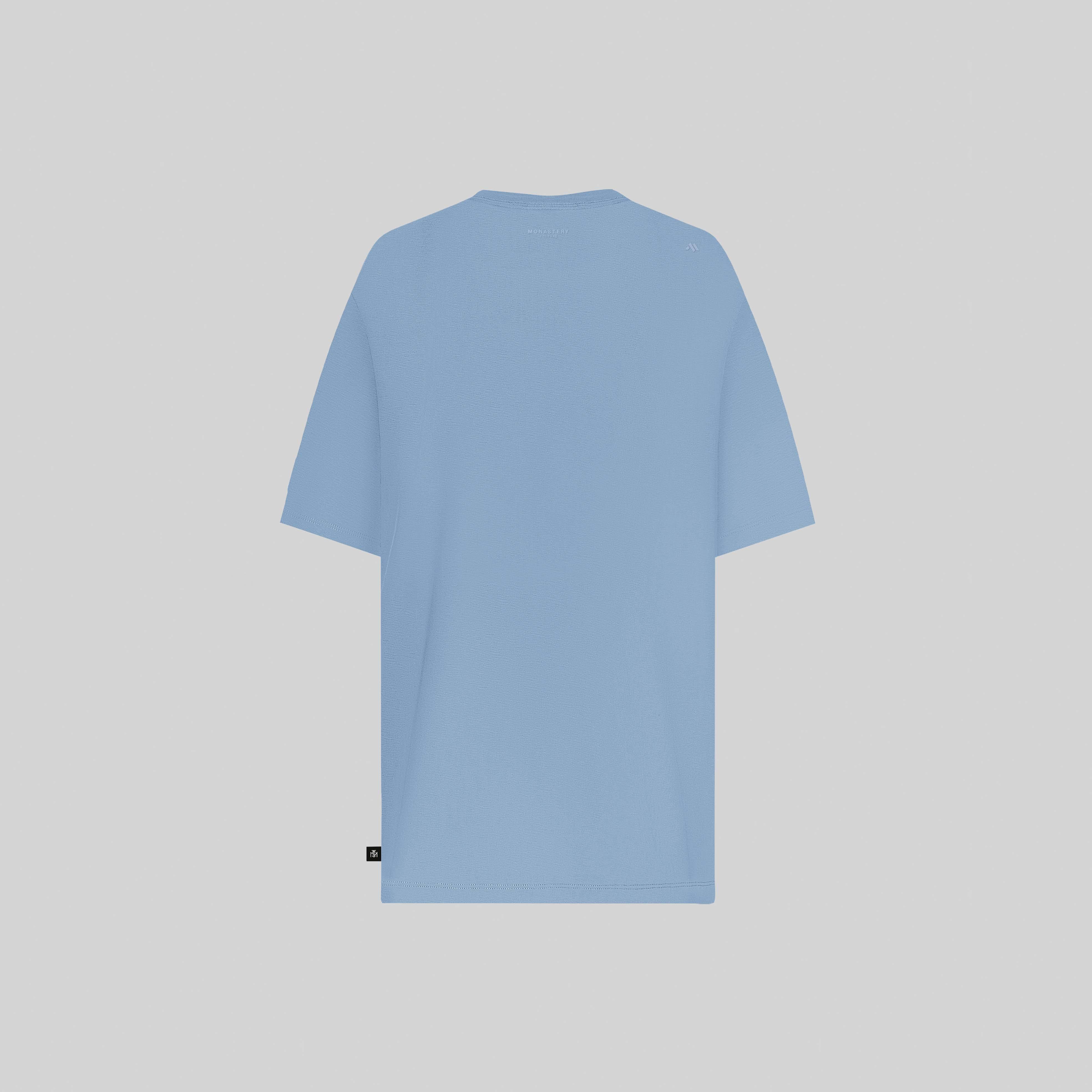 LISTER T-SHIRT OVERSIZE FADED DENIM | Monastery Couture