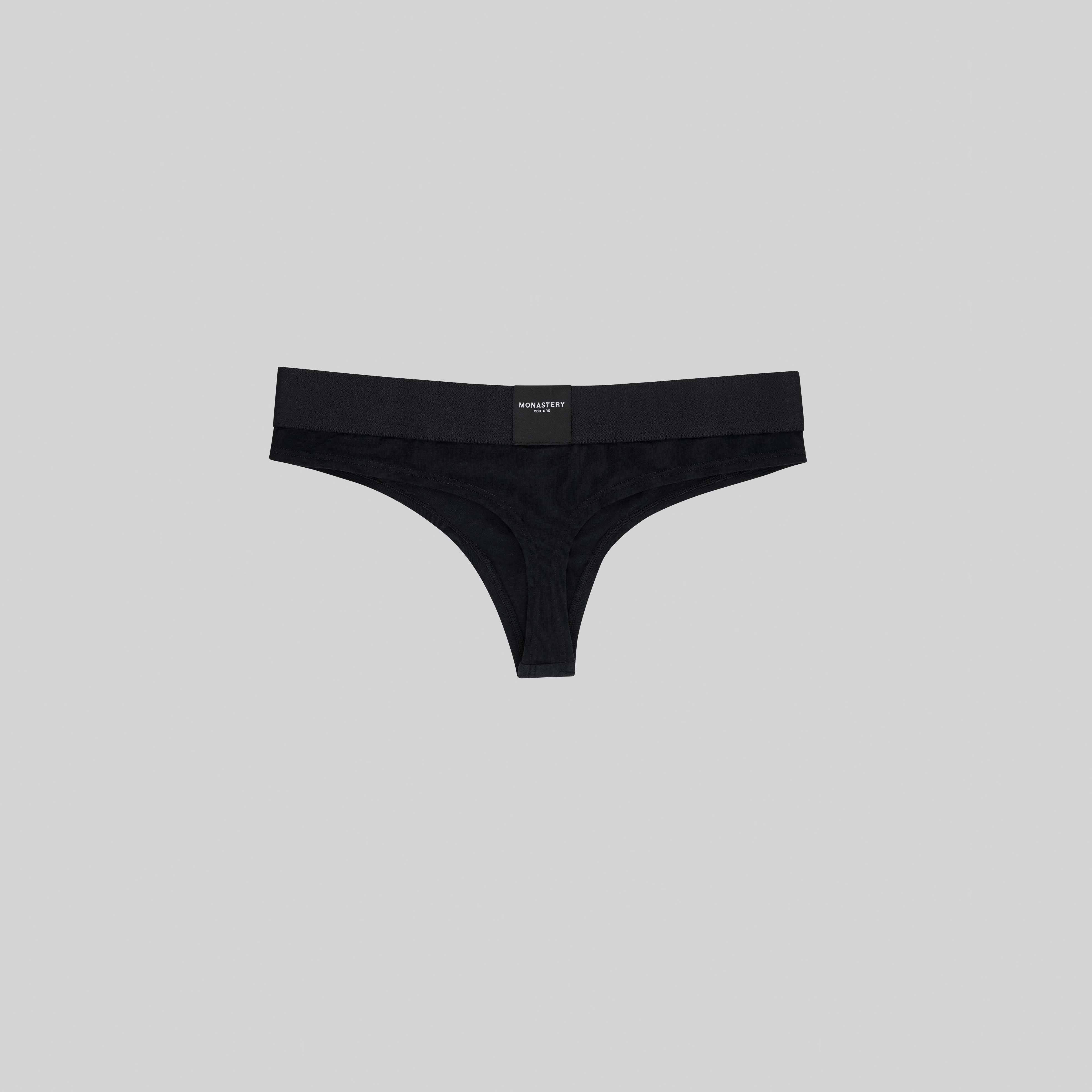 INFINITY PANTY BLACK | Monastery Couture