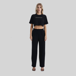 VETTEL CROP TOP BLACK | Monastery Couture