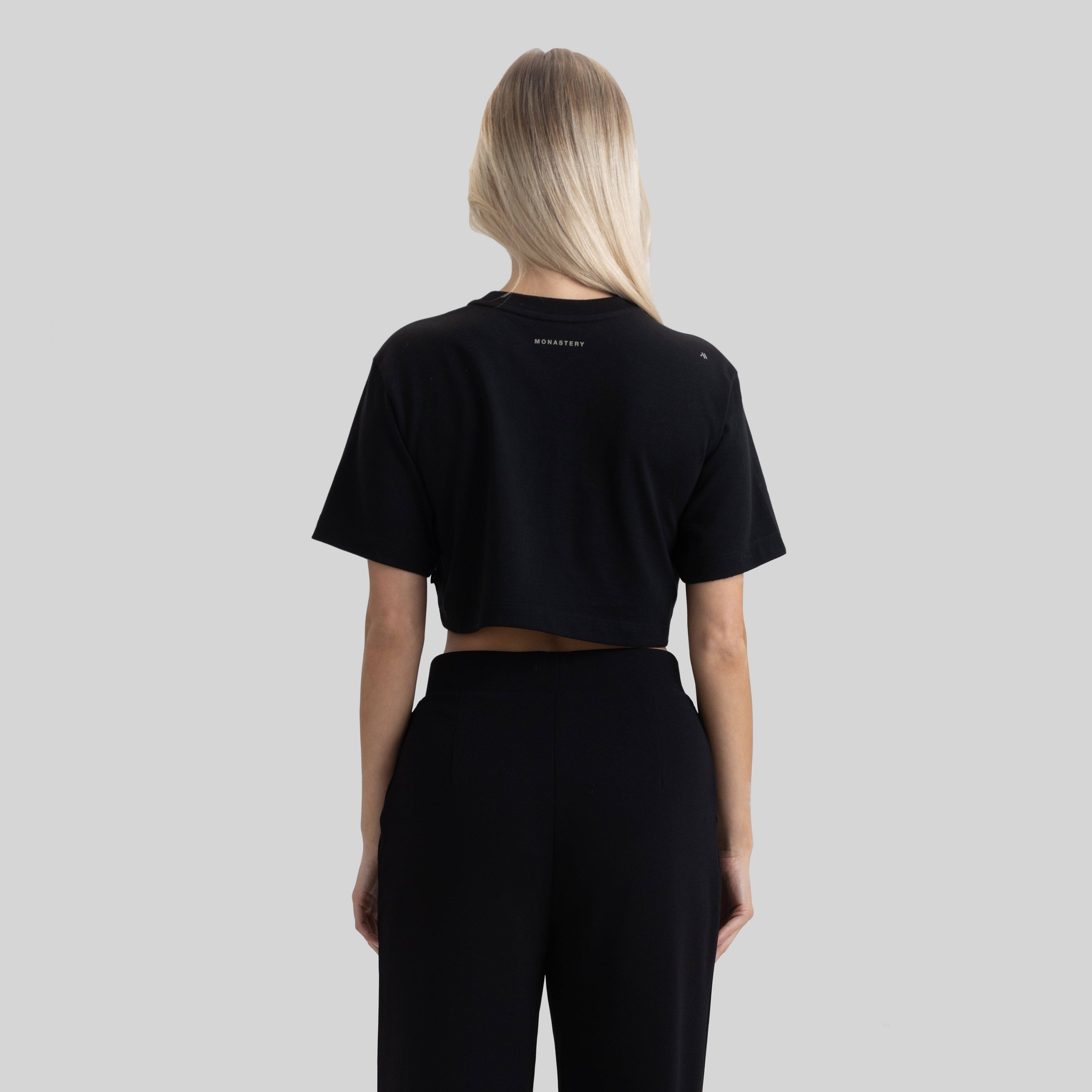 VETTEL CROP TOP BLACK | Monastery Couture