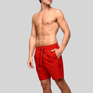 OCRIDA RED SWIM SHORT | Monastery Couture