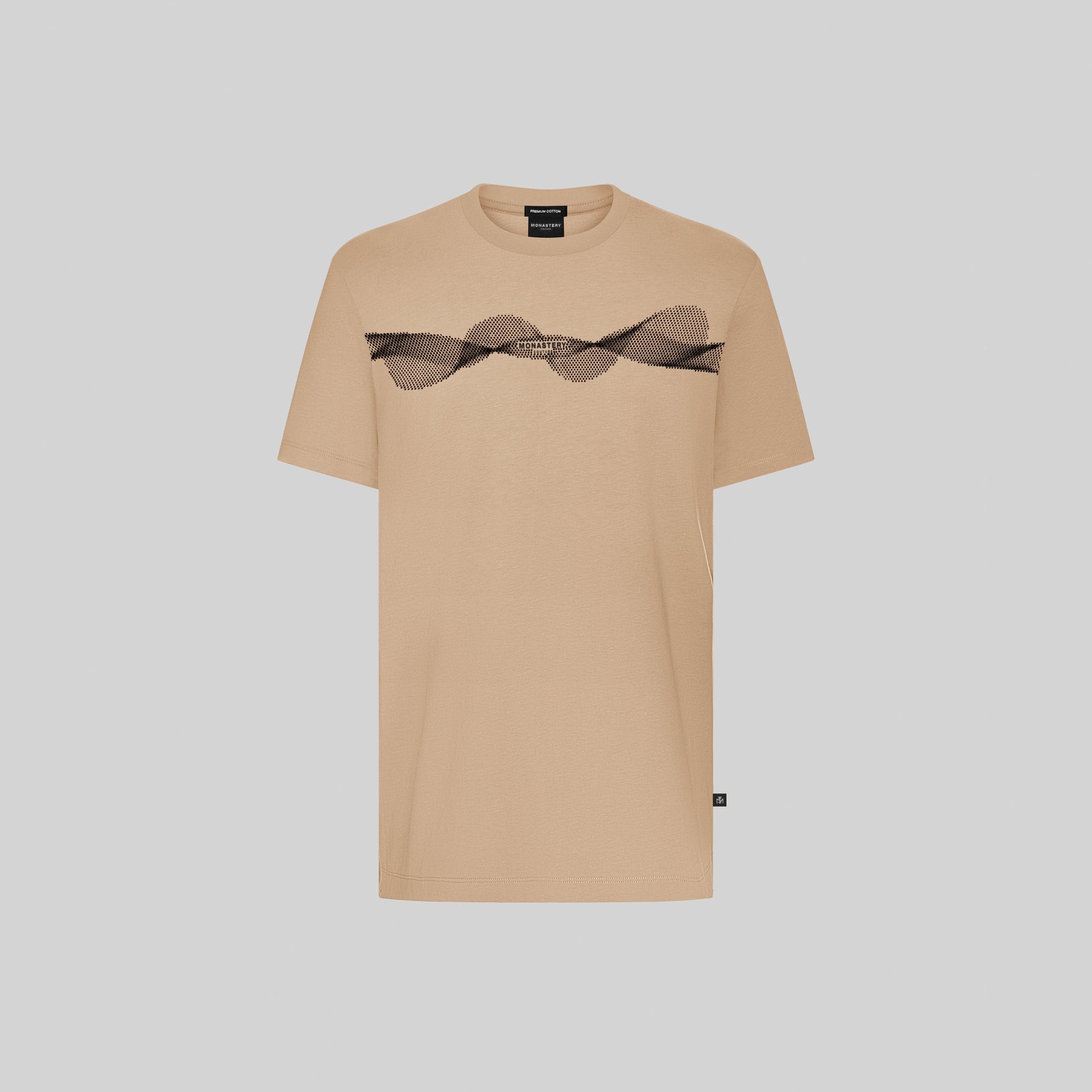 Logo Print T-shirt in Camel - Men